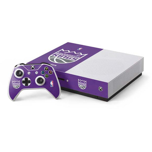 NBA Sacramento Kings Distressed Xbox One S Console and Controller Bundle Skin