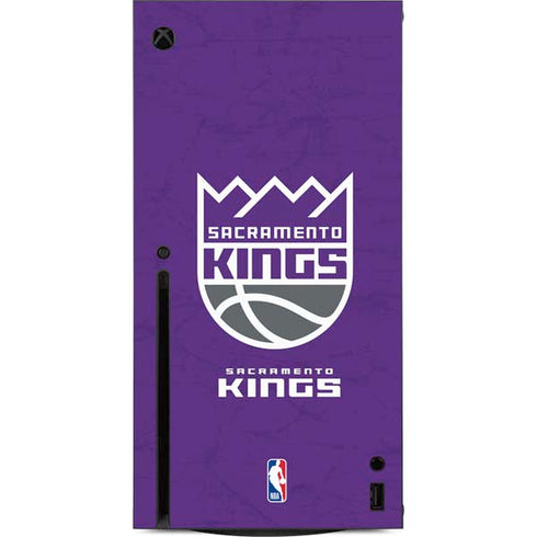 NBA Sacramento Kings Distressed Xbox Series X Console Skin