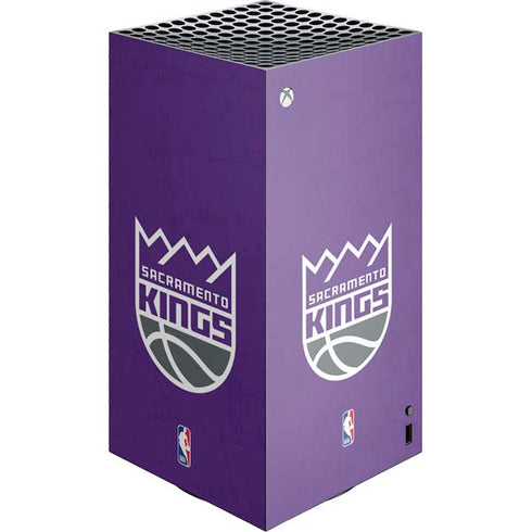 NBA Sacramento Kings Distressed XBox Series X Digital Edition Console Skin