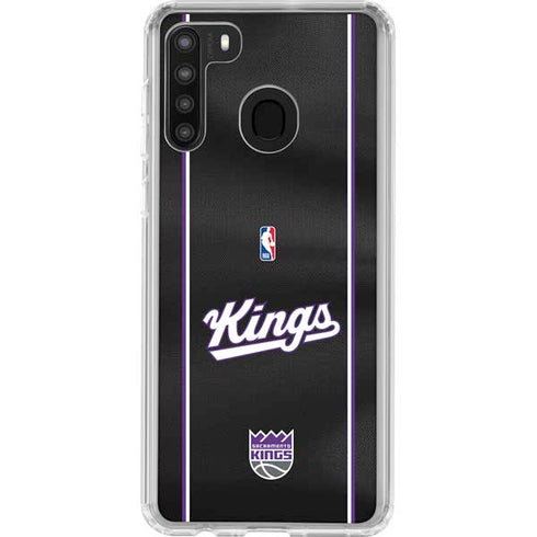 NBA Sacramento Kings Jersey Galaxy A21 Clear Case