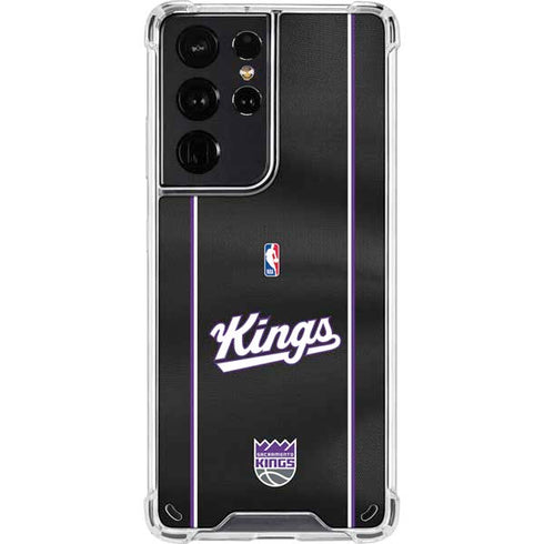 NBA Sacramento Kings Jersey Galaxy S21 Ultra 5G Clear Case