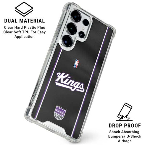 NBA Sacramento Kings Jersey Galaxy S25 Ultra Clear Case