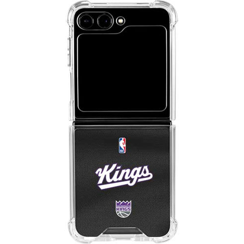 NBA Sacramento Kings Jersey Galaxy Z Flip6 Clear Case