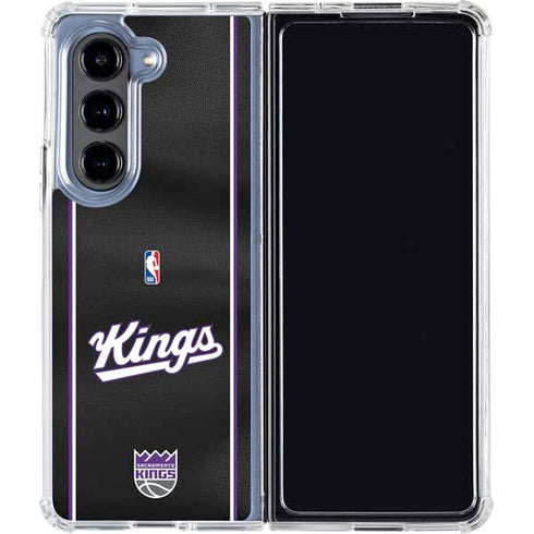 NBA Sacramento Kings Jersey Galaxy Z Fold5 5G Clear Case