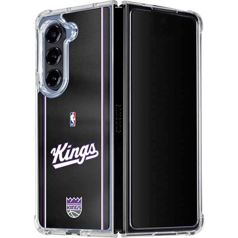 NBA Sacramento Kings Jersey Galaxy Z Fold5 5G Clear Case
