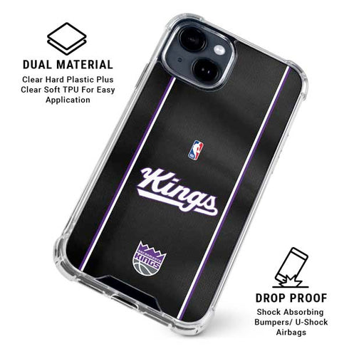 NBA Sacramento Kings Jersey iPhone 14 Plus Clear Case