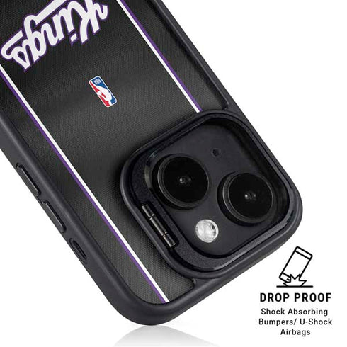 NBA Sacramento Kings Jersey iPhone 15 Plus Kickstand Case