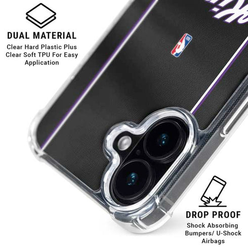 NBA Sacramento Kings Jersey iPhone 16 Clear Case