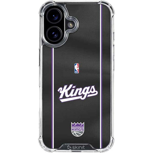 NBA Sacramento Kings Jersey iPhone 16 Plus Clear Case