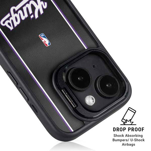 NBA Sacramento Kings Jersey iPhone 16 Plus Kickstand Case