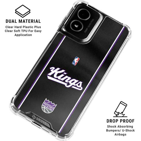 NBA Sacramento Kings Jersey Moto G Power 5G (2024) Clear Case