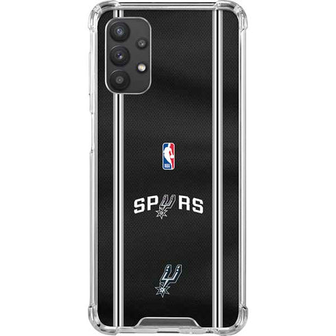 NBA San Antonio Spurs Jersey Galaxy A32 5G Clear Case