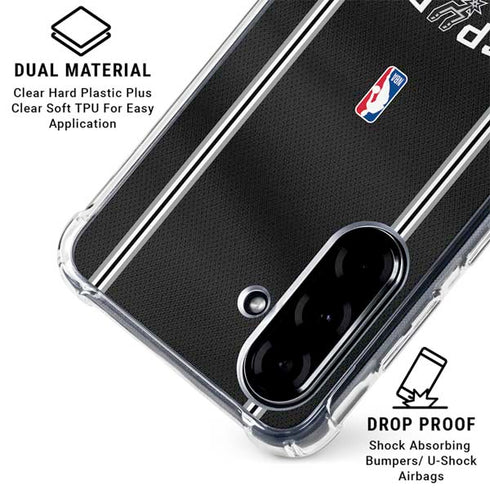 NBA San Antonio Spurs Jersey Galaxy A36 5G Clear Case