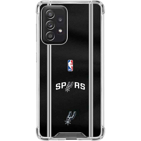 NBA San Antonio Spurs Jersey Galaxy A52 5G Clear Case