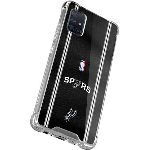NBA San Antonio Spurs Jersey Galaxy A71 5G Clear Case