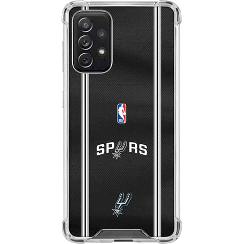 NBA San Antonio Spurs Jersey Galaxy A72 5G Clear Case