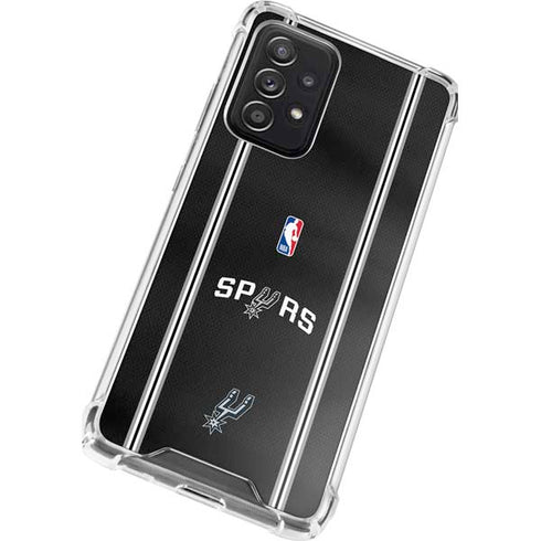 NBA San Antonio Spurs Jersey Galaxy A72 5G Clear Case