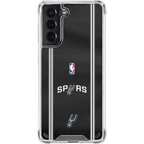 NBA San Antonio Spurs Jersey Galaxy S21 5G Clear Case