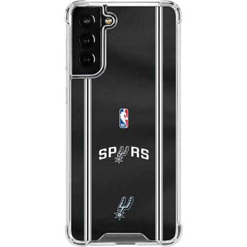 NBA San Antonio Spurs Jersey Galaxy S21 FE Clear Case