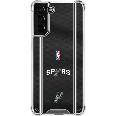 NBA San Antonio Spurs Jersey Galaxy S21 Plus 5G Clear Case