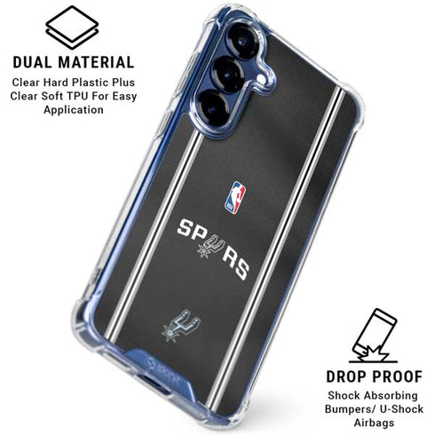 NBA San Antonio Spurs Jersey Galaxy S25 Plus Clear Case