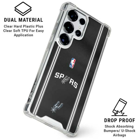 NBA San Antonio Spurs Jersey Galaxy S25 Ultra Clear Case