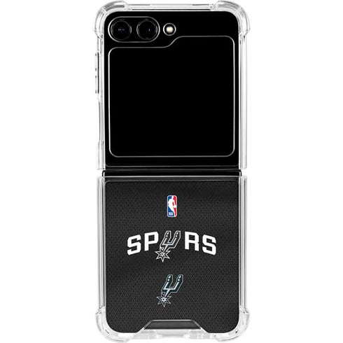 NBA San Antonio Spurs Jersey Galaxy Z Flip6 Clear Case