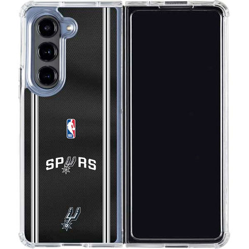 NBA San Antonio Spurs Jersey Galaxy Z Fold5 5G Clear Case