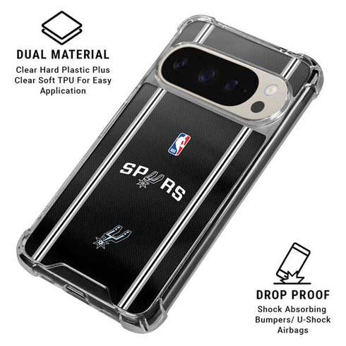 NBA San Antonio Spurs Jersey Google Pixel 9 Pro XL Clear Case
