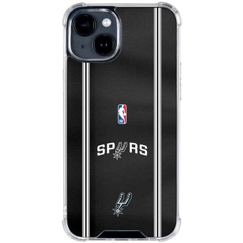 NBA San Antonio Spurs Jersey iPhone 14 Plus Clear Case