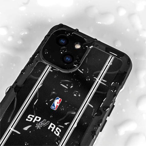 NBA San Antonio Spurs Jersey iPhone 15 Plus Waterproof Case