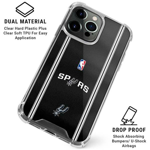 NBA San Antonio Spurs Jersey iPhone 15 Pro Clear Case