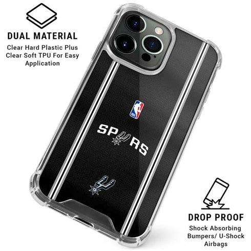 NBA San Antonio Spurs Jersey iPhone 16 Pro Max Clear Case
