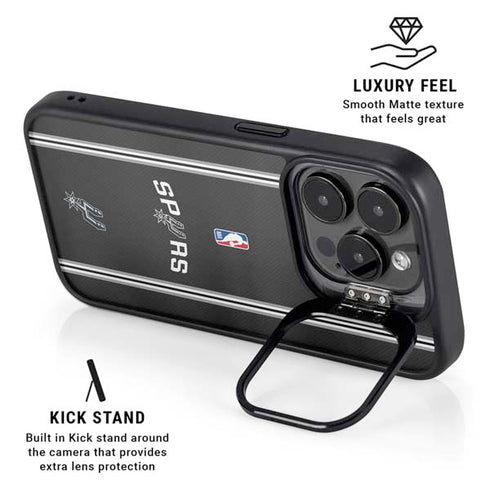 NBA San Antonio Spurs Jersey iPhone 16 Pro Max Kickstand Case