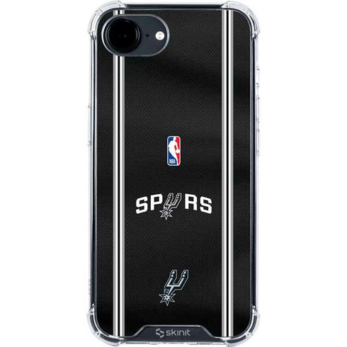 NBA San Antonio Spurs Jersey iPhone 16e Clear Case
