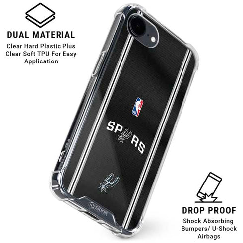 NBA San Antonio Spurs Jersey iPhone 16e Clear Case