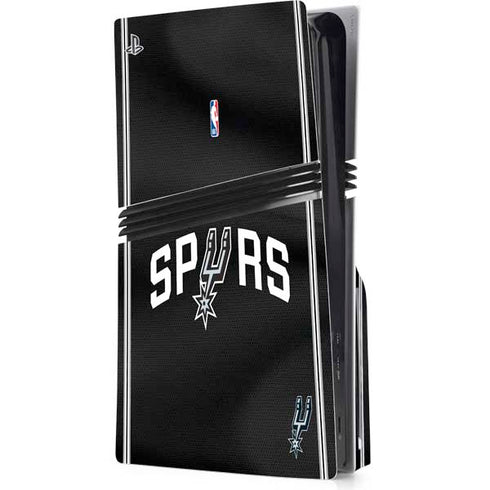 NBA San Antonio Spurs Jersey PS5 Pro Disk Console Skin