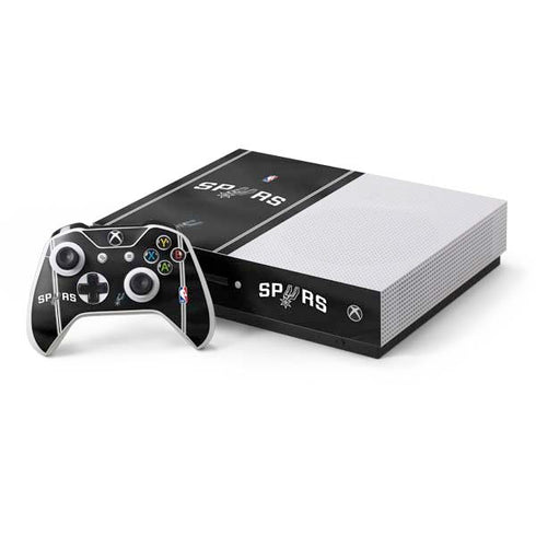 NBA San Antonio Spurs Jersey Xbox One S Console and Controller Bundle Skin