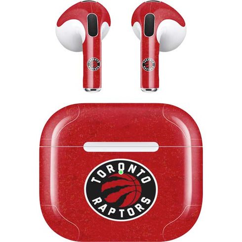 NBA Toronto Raptors Distressed Apple AirPods (3rd Gen 2021) Skin