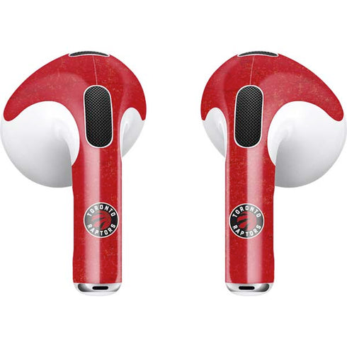 NBA Toronto Raptors Distressed Apple AirPods (3rd Gen 2021) Skin