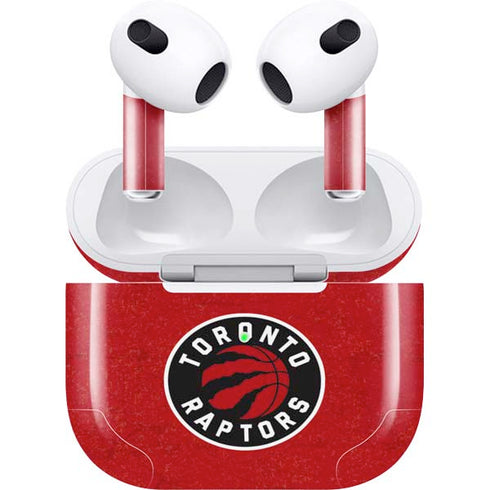 NBA Toronto Raptors Distressed Apple AirPods (3rd Gen 2021) Skin