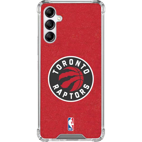 NBA Toronto Raptors Distressed Galaxy A14 5G Clear Case