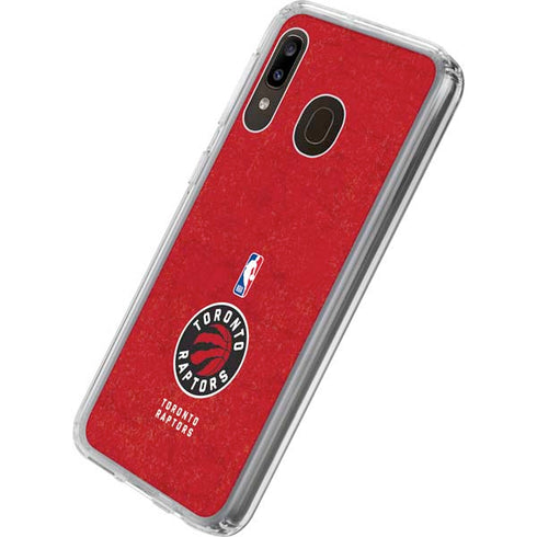 NBA Toronto Raptors Distressed Galaxy A20 Clear Case