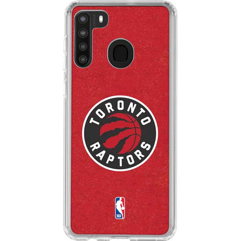 NBA Toronto Raptors Distressed Galaxy A21 Clear Case