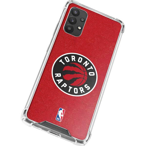 NBA Toronto Raptors Distressed Galaxy A32 5G Clear Case