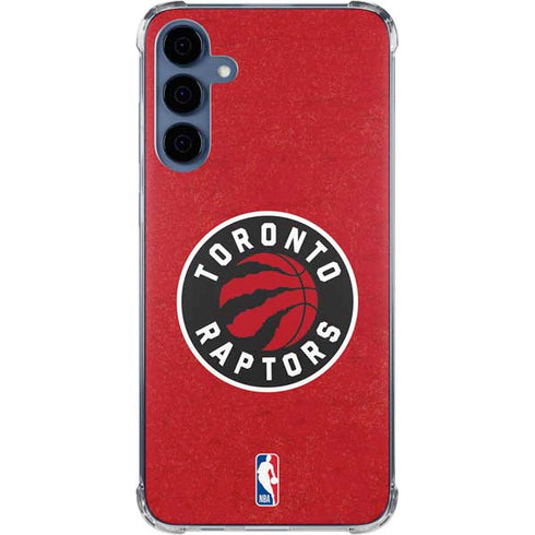 NBA Toronto Raptors Distressed Galaxy A35 5G Clear Case