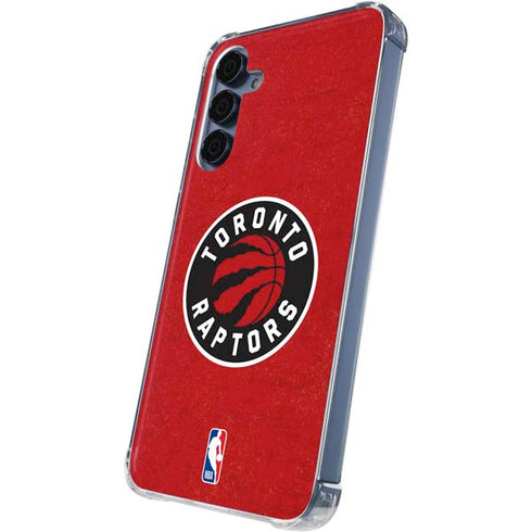 NBA Toronto Raptors Distressed Galaxy A35 5G Clear Case