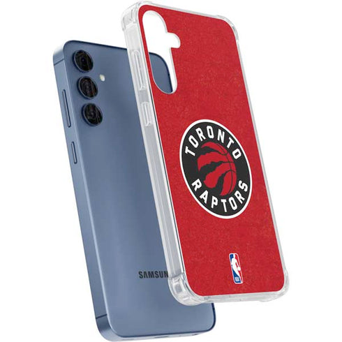 NBA Toronto Raptors Distressed Galaxy A35 5G Clear Case