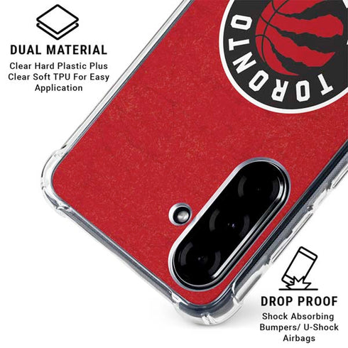 NBA Toronto Raptors Distressed Galaxy A36 5G Clear Case