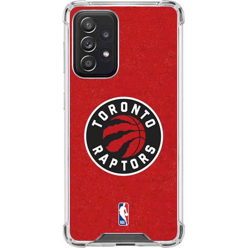 NBA Toronto Raptors Distressed Galaxy A52 5G Clear Case